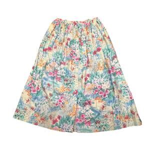 Vintage 80’s Abercrombie & Fitch Floral Midi Skirt 14 Cottagecore Button Front
